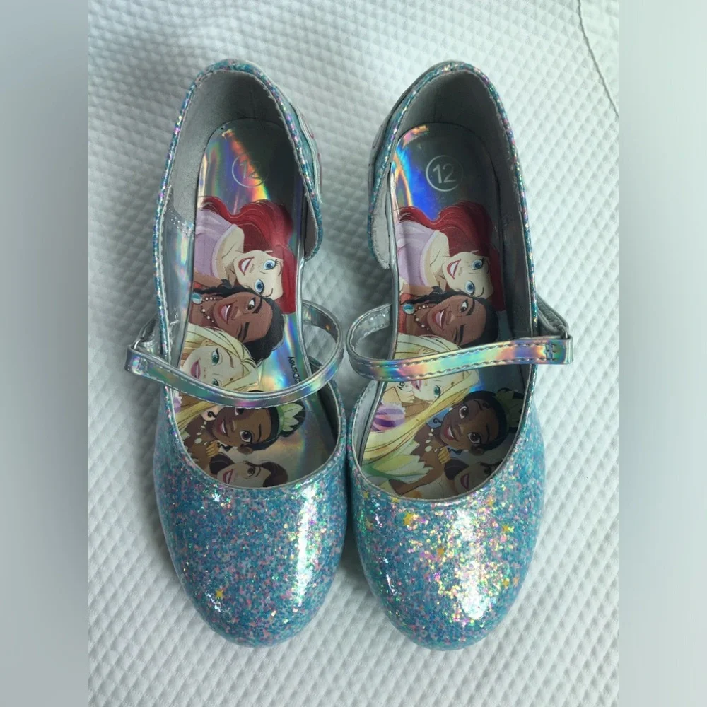 New Disney Frozen ll Toddler Girls Princess Shoes SZ 12 Princess Elsa & Anna